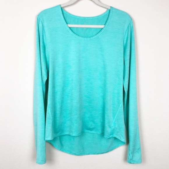 mint green running top